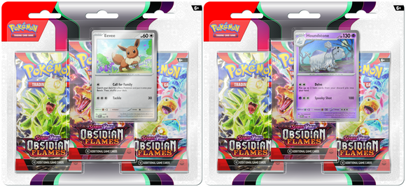 Pokémon: Scarlet & Violet - Obsidian Flames 3PK Blister Combo (Pre Order) - [Express Pokemail]