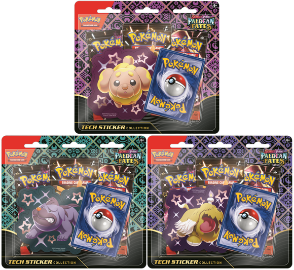Pokemon: Scarlet & Violet - Paldean Fates Tech Sticker Collection Combo (Pre Order) - [Express Pokemail]