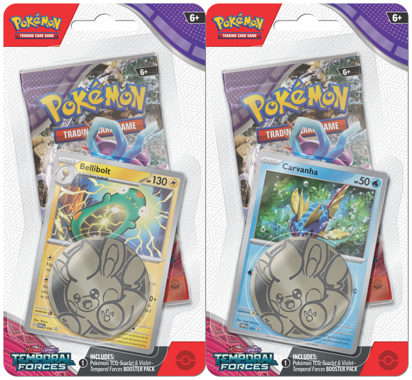 Pokemon: Scarlet and Violet - Temporal Forces Checklane Blister Combo - [Express Pokemail]