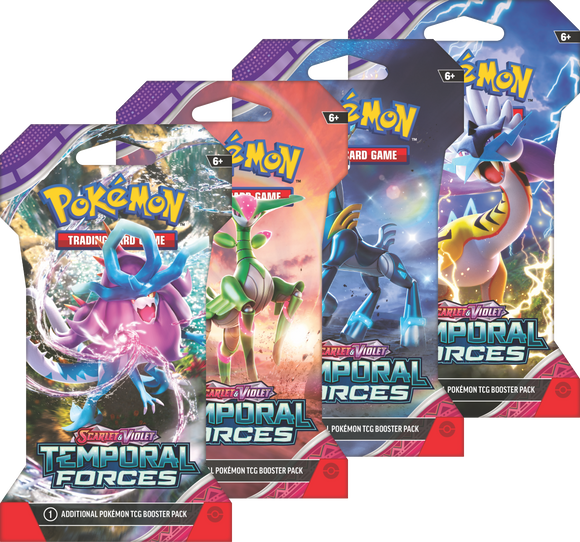 Pokemon: Scarlet and Violet - Temporal Forces Sleeved Boosters - [Express Pokemail]