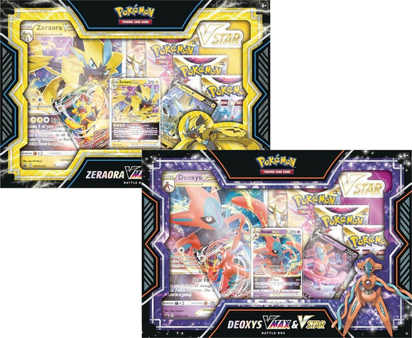 Pokémon: Deoxys & Zeraora VMAX & VSTAR Battle Box (Pre Order) - [Express Pokemail]