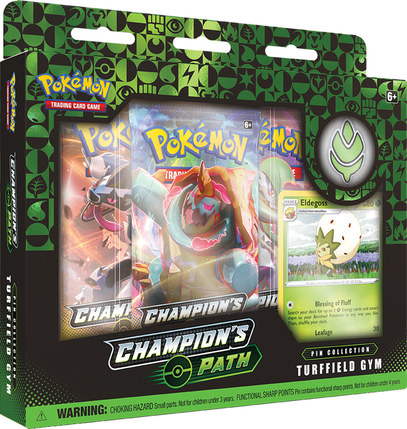 Pokémon: Champion's Path - Pin Collection- Turffield Gym - [Express Pokemail]