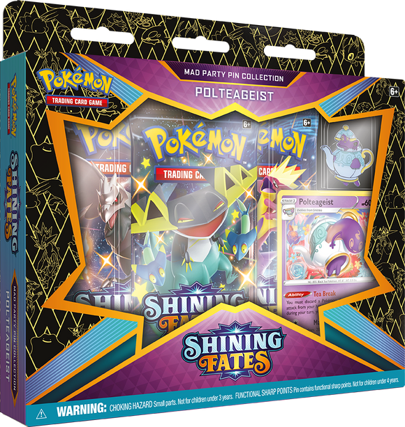 Pokémon: Shining Fates - Mad Party Pin Collection - Polteageist Pin (Pre Order) - [Express Pokemail]
